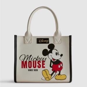 Disney Cream Tote with Mickey Mouse Red & Yellow Accents